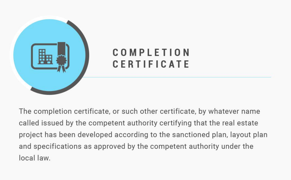 What is Completion Certificate?